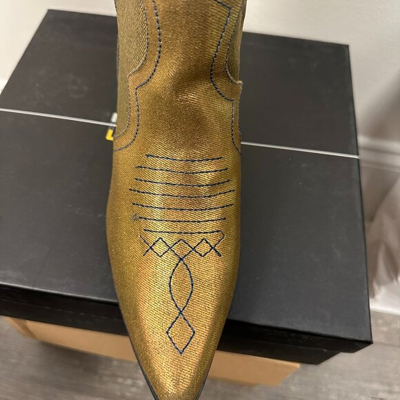 NEW in Box – Cape Robbin “Castine” Western Boot, Blue & Gold, Size 10 - Picture 3 of 3